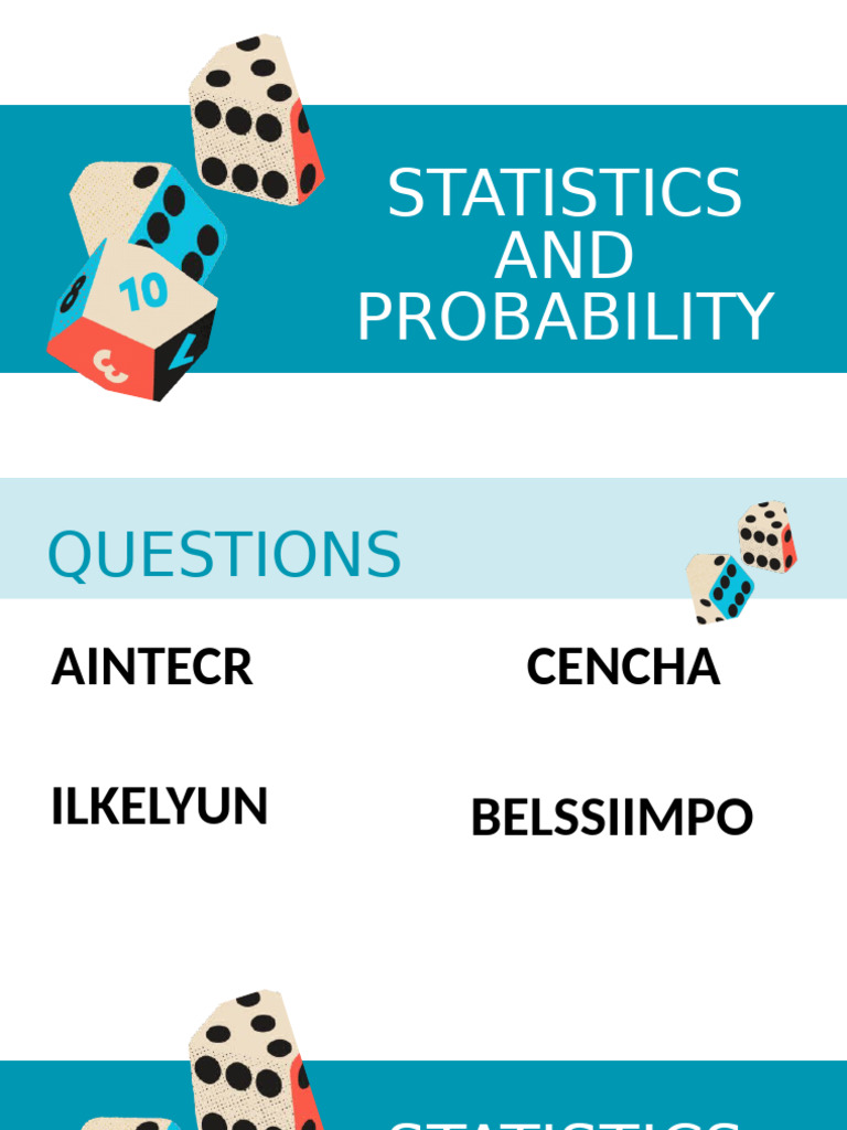 Statistics and Probability Basics | PDF | Probability | Odds