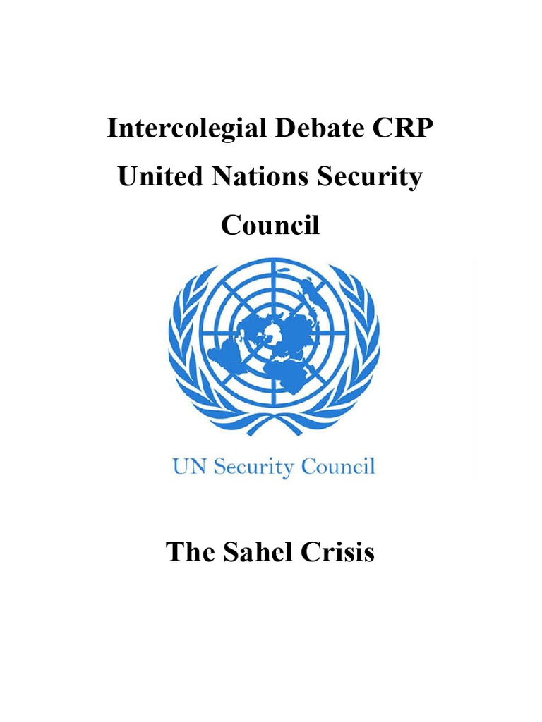 Sahel Crisis Overview for UNSC Debate | PDF | Peacebuilding | United ...