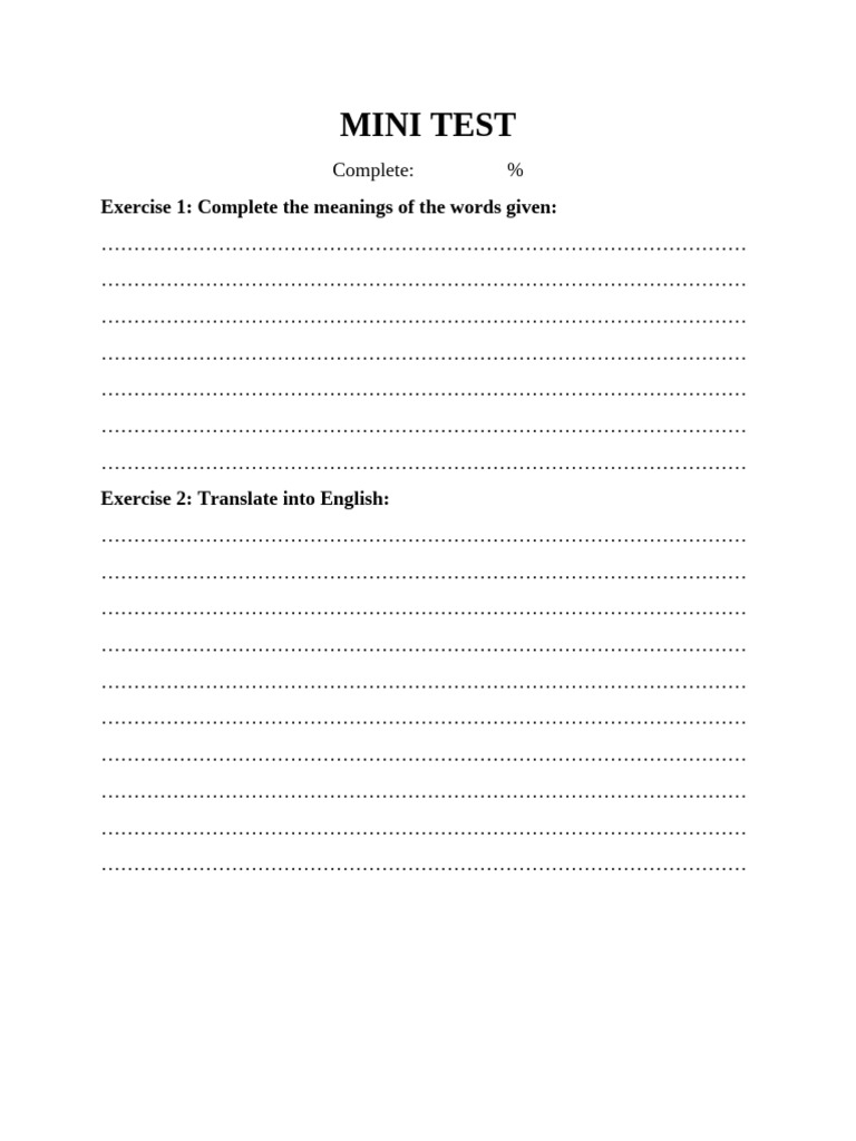 Mini Test Th Pdf