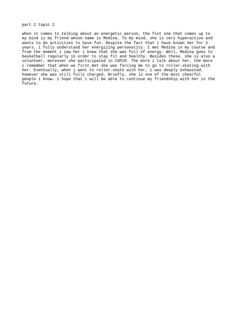 Part 2 Topic 2 | PDF