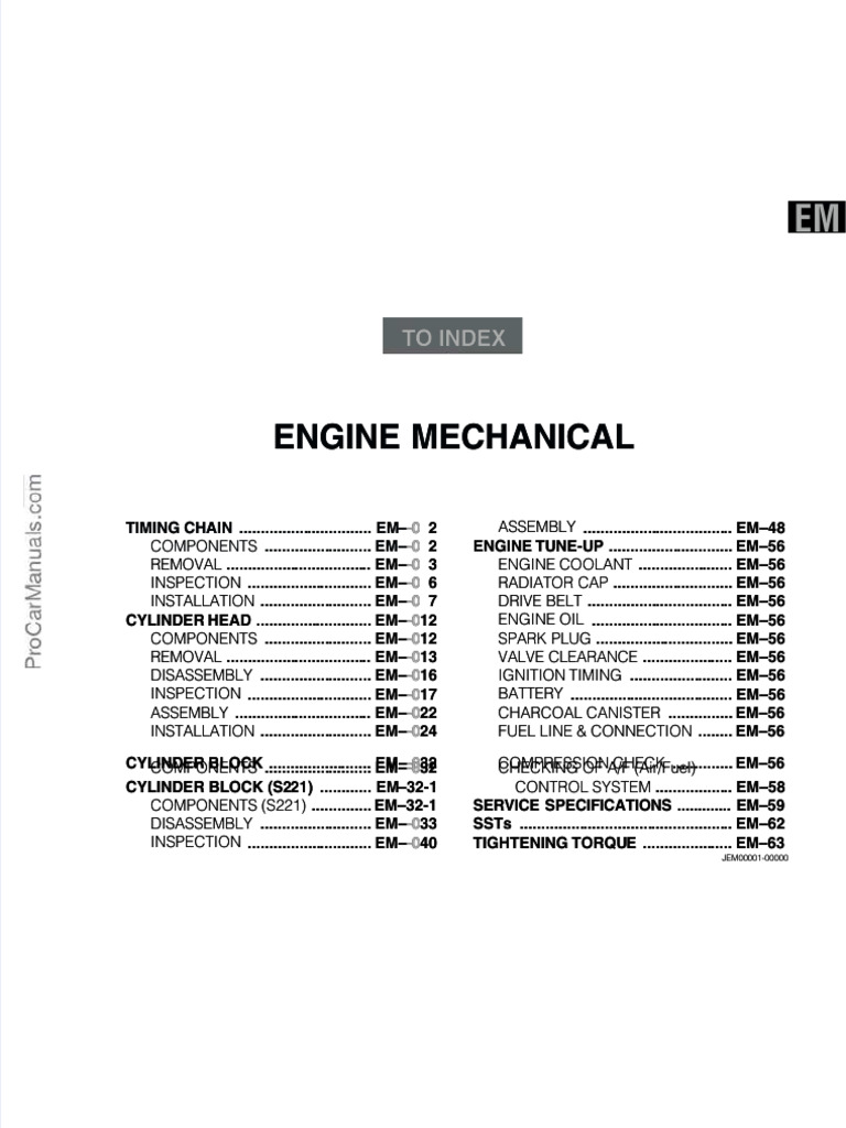 PDF Daihatsu Type k3 Engine Service Manual No9737 No9332 No 9237 Engine ...