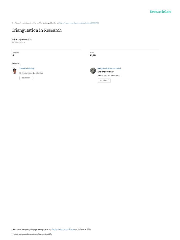 Investigator Triangulation Explained | PDF | Qualitative Research ...