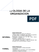 Tipologia de La Organizacion