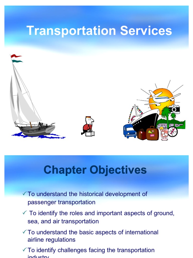 Int Tourism CH 03 Transportation Services | PDF | Airlines | Rail Transport