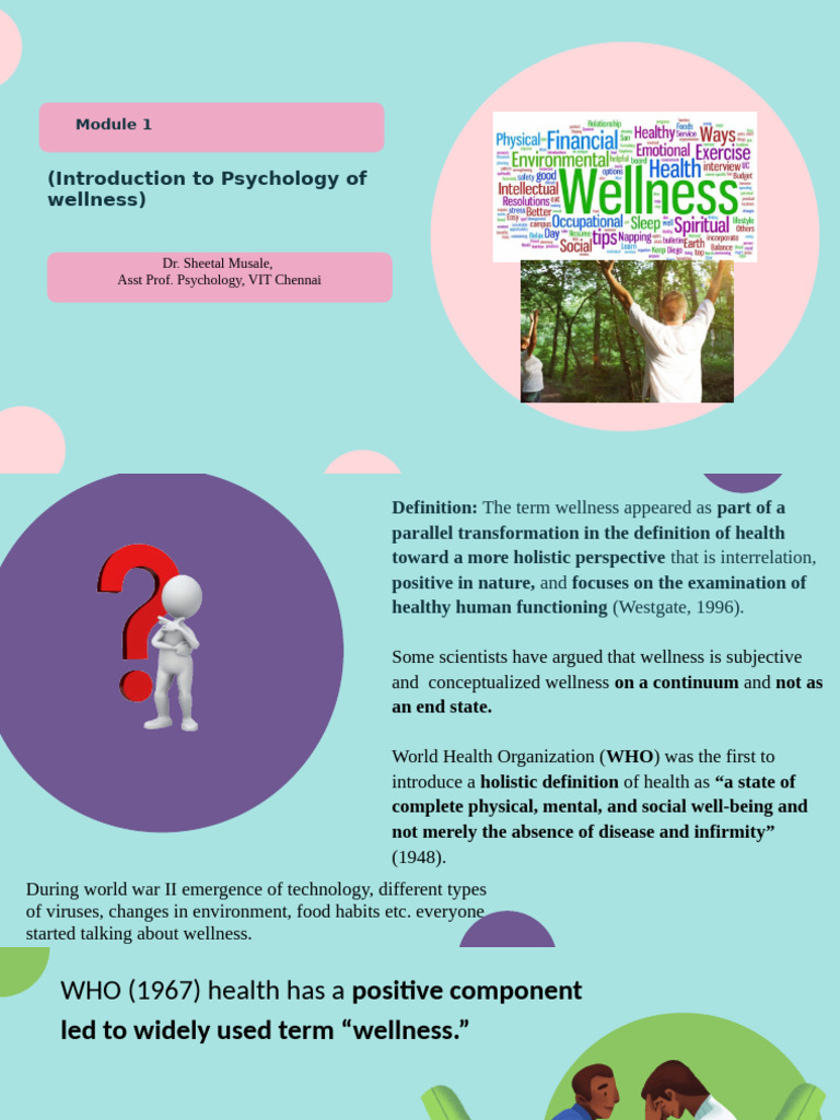 Module 1 wellness | PDF | Knowledge | Community