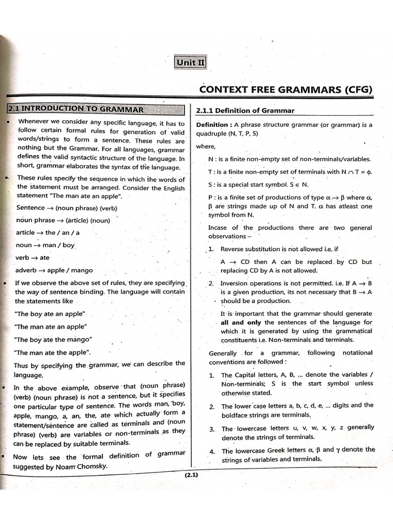 Toc Unit 2 Dbatu Book | PDF