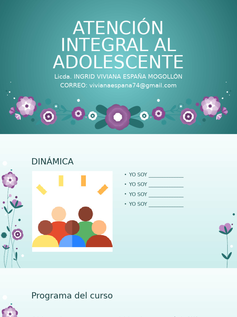 Atención Integral al Adolescente | PDF | Adolescencia | Sicología