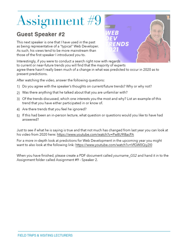 Web Development Trends Discussion Assignment | PDF