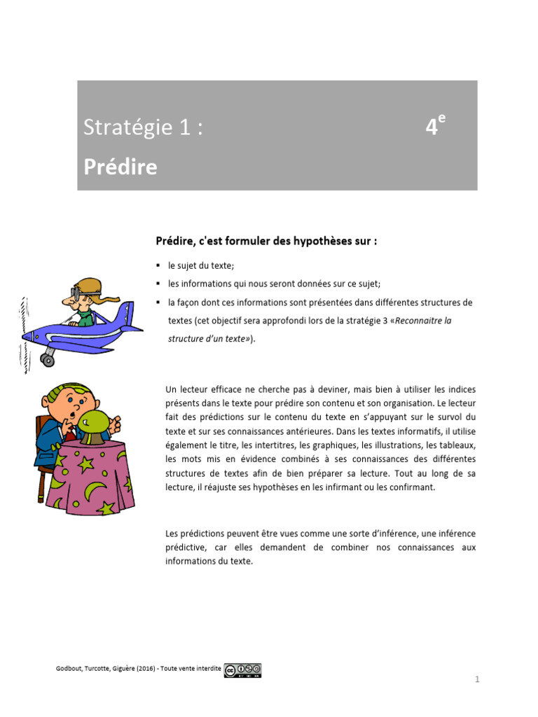 Stratégie de lecture : Prédire le contenu | PDF | Sommeil | Zoologie