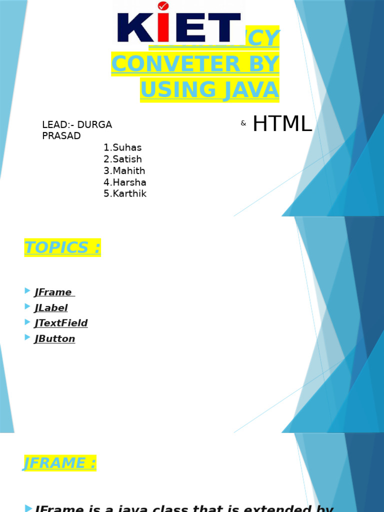 Conveter by Using Java: Currency | PDF | Software Engineering ...