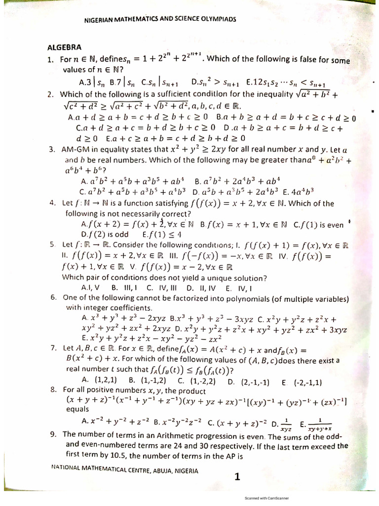 Senior Maths PDF | PDF