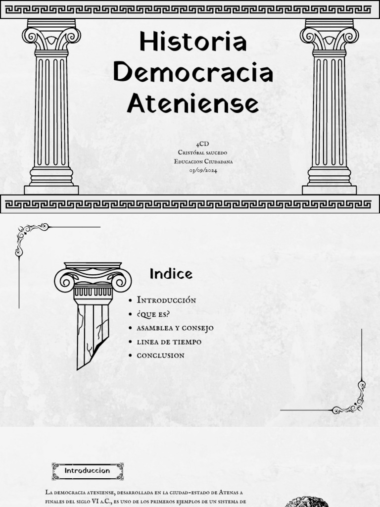 Democracia Ateniense: Orígenes y Legado | PDF | Democracia | Ideologías ...