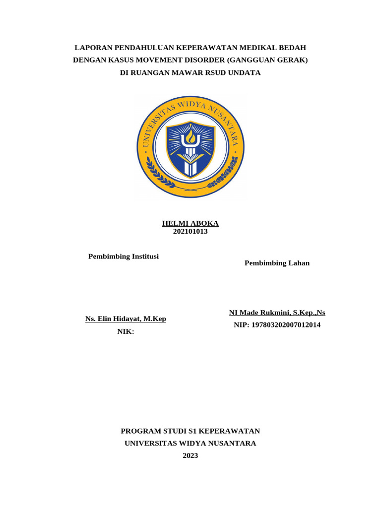Lp helmi aboka movement disorder pdf