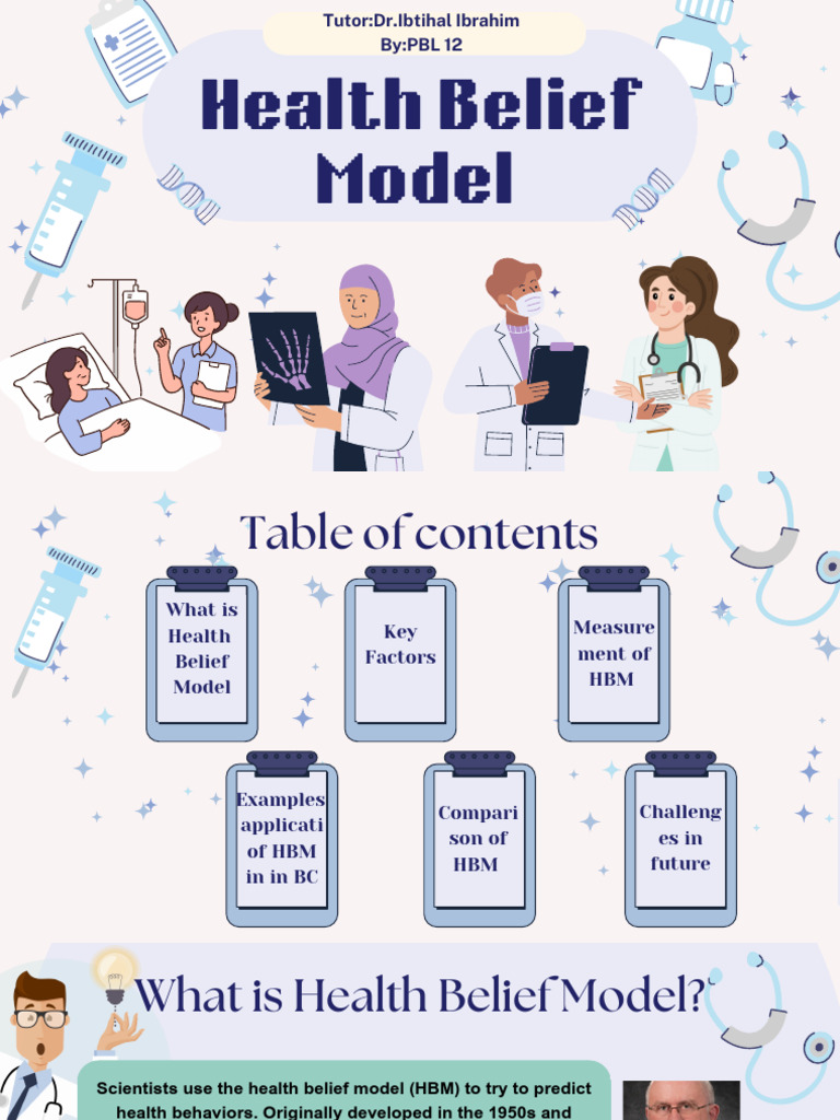Health Belief Model PBL - 12 | PDF | Psychological Concepts ...