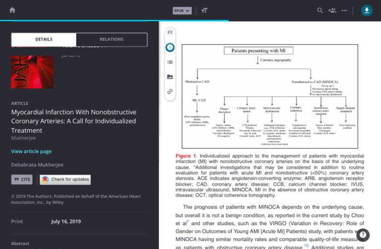 Myocardial Infarction With Nonobstructive Coronary Arteries A Call For ...