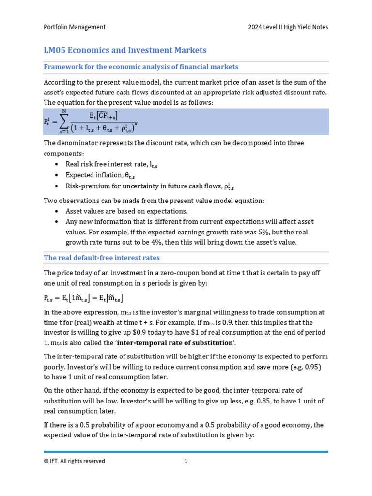 L2 PM05 - High Yield Notes (2024) | PDF | Yield Curve | Bonds (Finance)