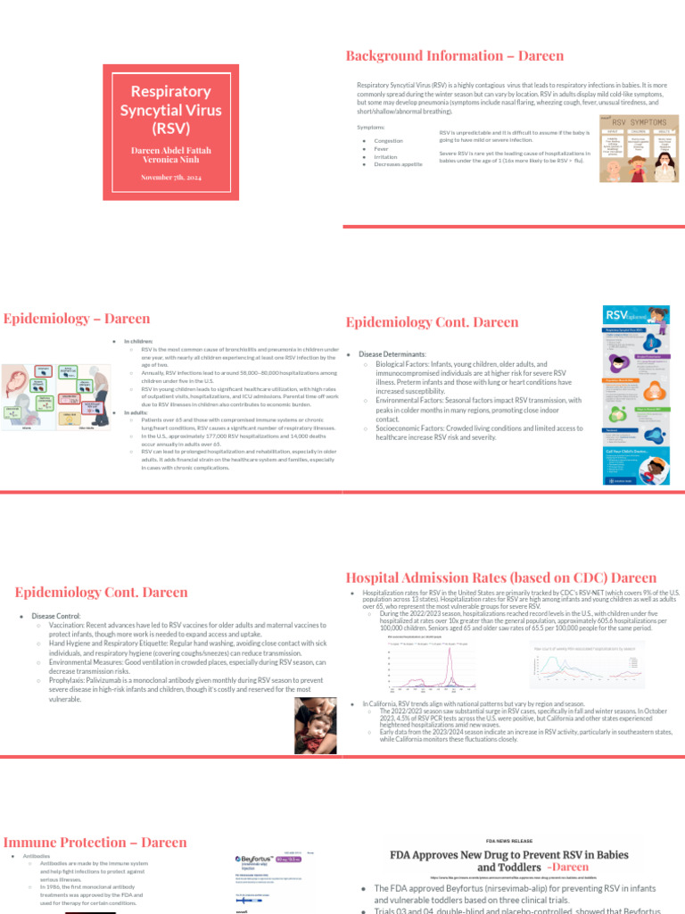 RSV Presentation Overview and Insights | PDF | Respiratory Diseases ...