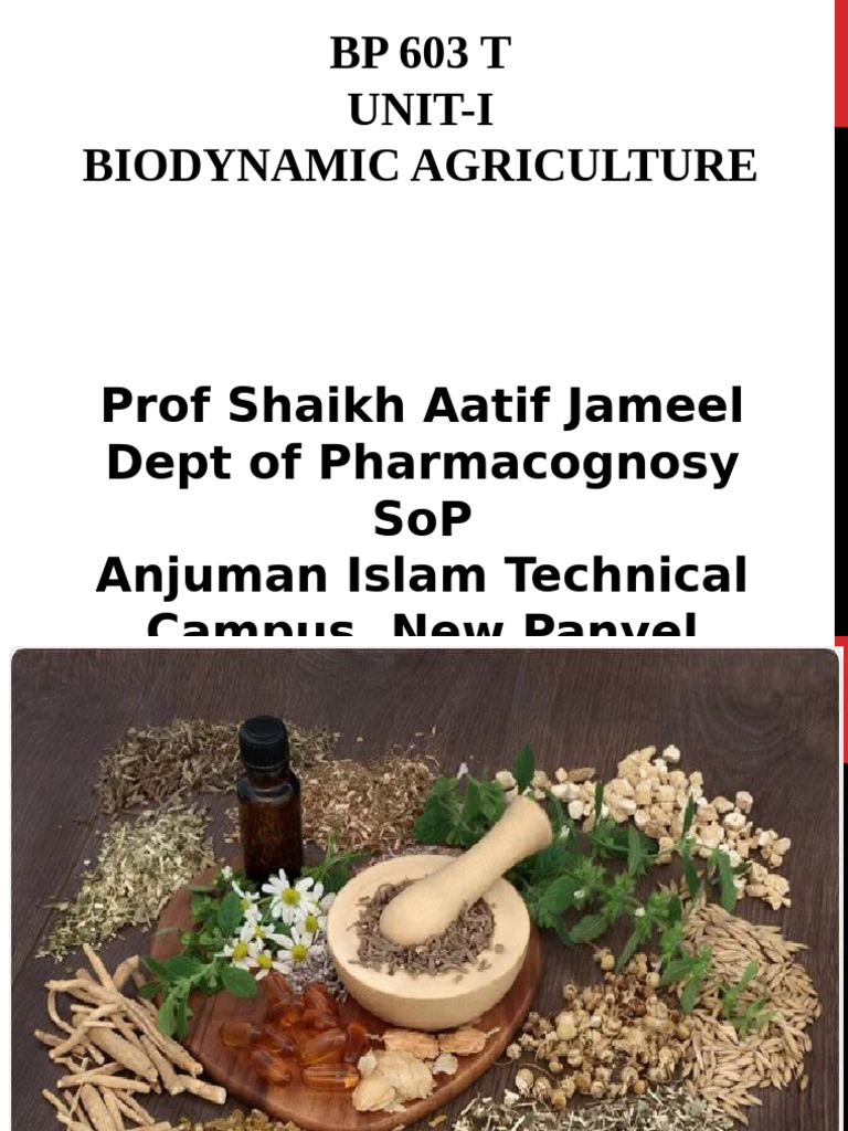Biodynamic Agriculture for Medicinal Plants | PDF | Pesticide | Insecticide