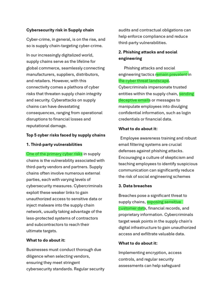 Document (17) | PDF | Supply Chain | Computer Security