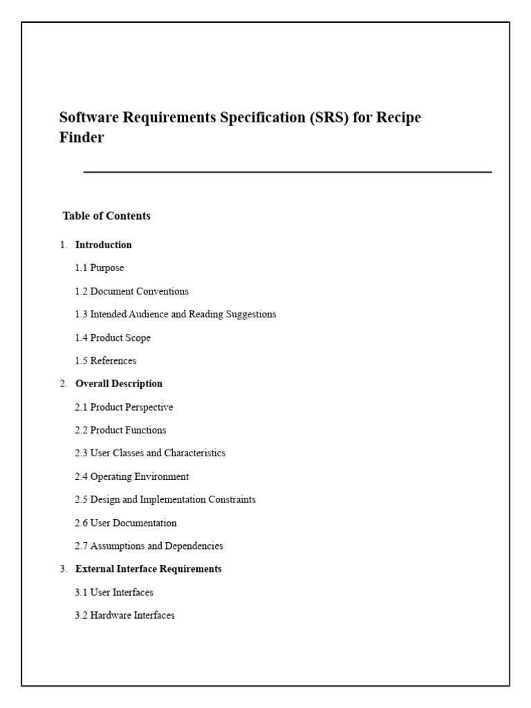 Software Requirements Specification | PDF | Usability | Software Testing