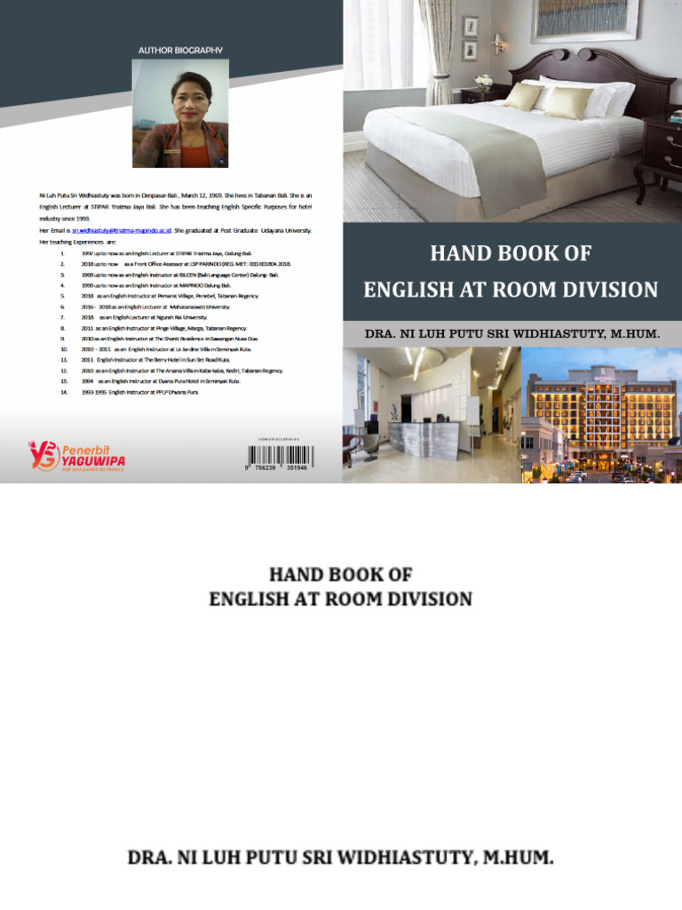 English Handbook for Room Division | PDF | Hotel | Restaurants