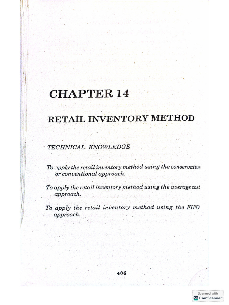 IntAcc1 Valix Chapter 14 Retail Inventor | PDF