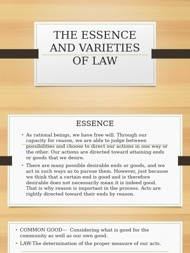 Understanding the Varieties of Law | PDF | Thomas Aquinas | Natural Law