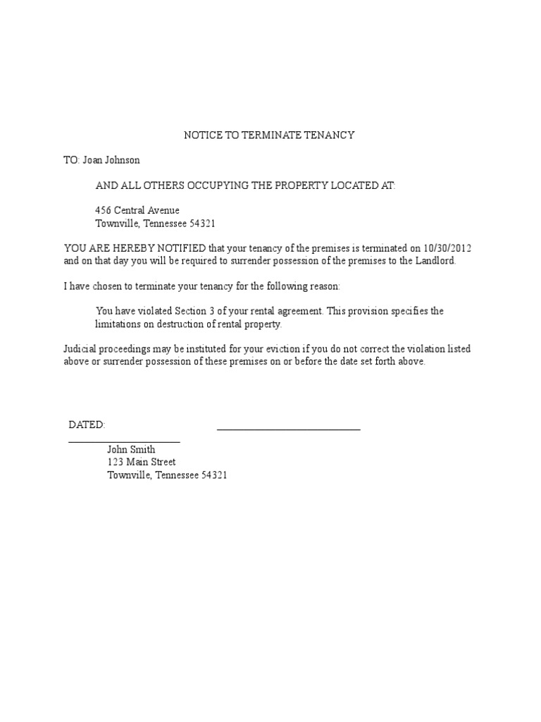 Eviction Notice PDF