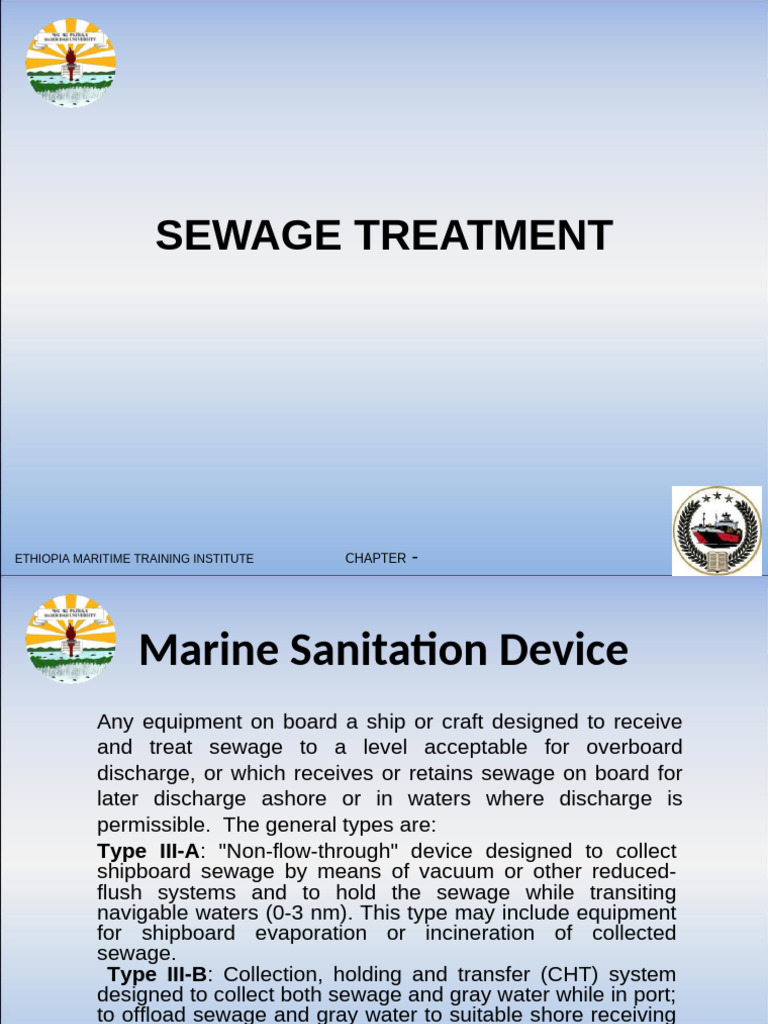 Sewage Treatment on Ships: MARPOL Compliance | PDF | Incineration ...