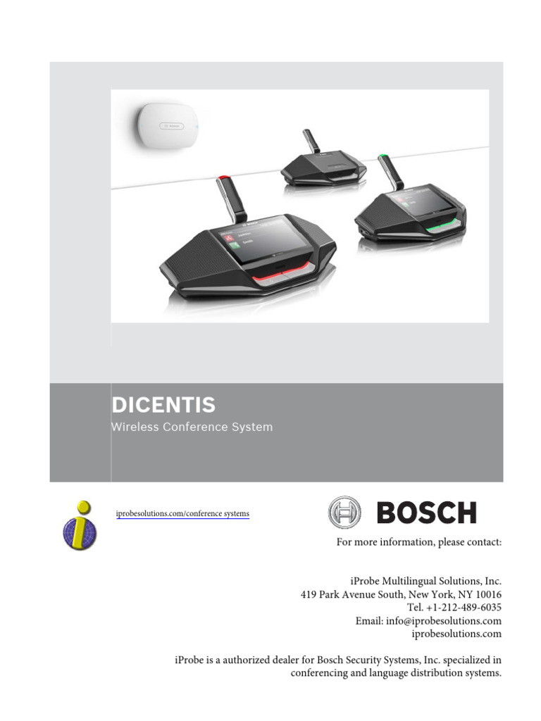 Manual Installation en Us Bosch Dicentis Wireless | PDF | Wi Fi | Power ...