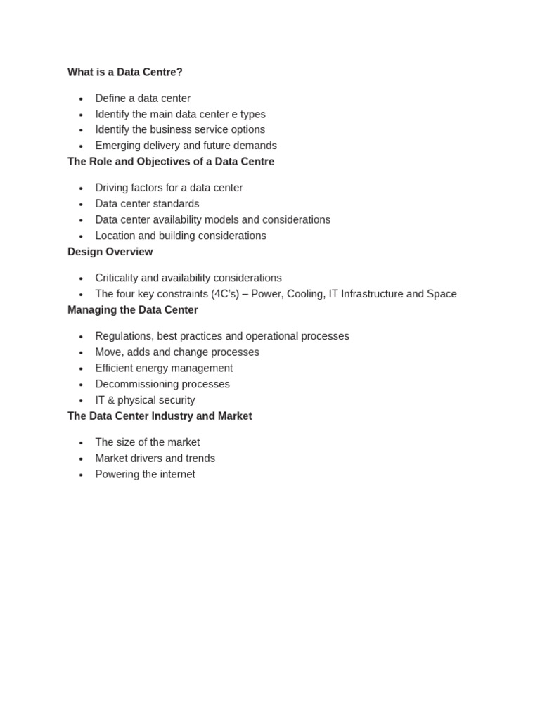 Comprehensive Guide to Data Centers | PDF