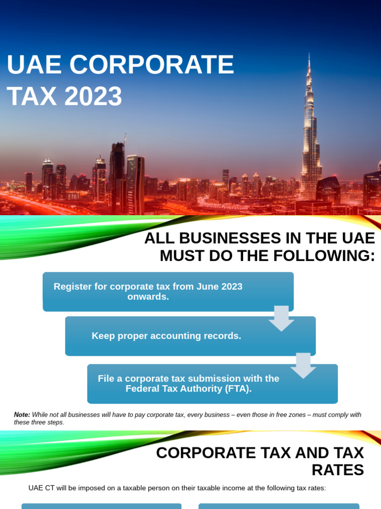 Uae Corporate Tax Summary Pdf Corporate Tax In The United States