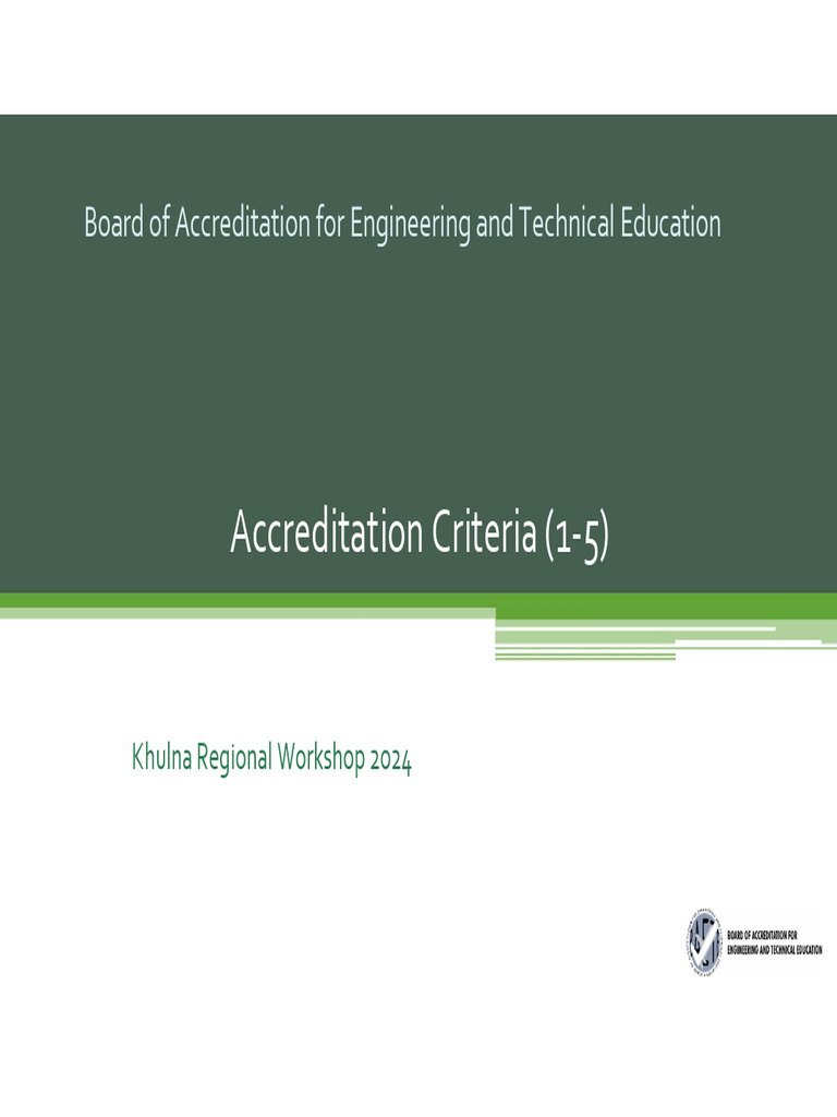 IEB Accreditation Criteria Overview | PDF | Engineering | Curriculum