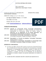 Documentos probatorios CV