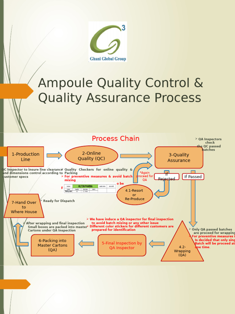 QC & QA Process Presentation | PDF | Quality Assurance | Enterprise ...