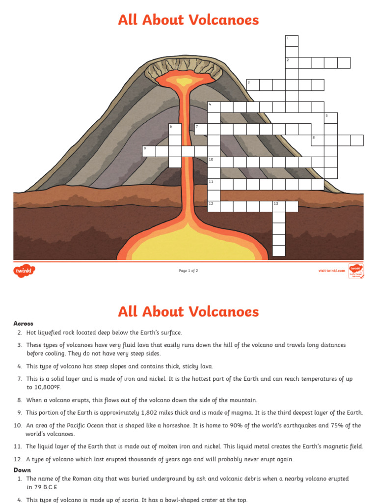 Volcanoes: Key Concepts and Answers | PDF | Volcano | Lava