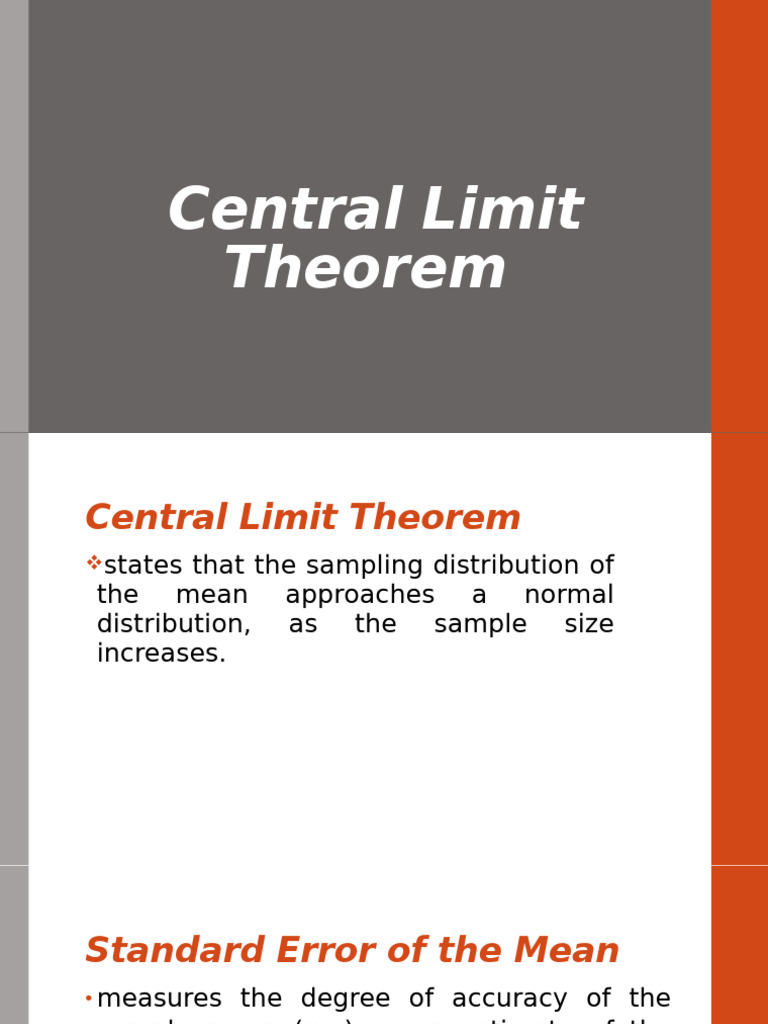 Central Limit Theorem and T-Distribution Explained | PDF | Standard ...