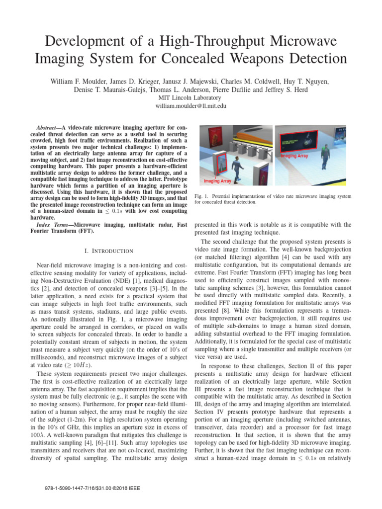 Development of A High-Throughput Microwave Imaging System For Concealed ...