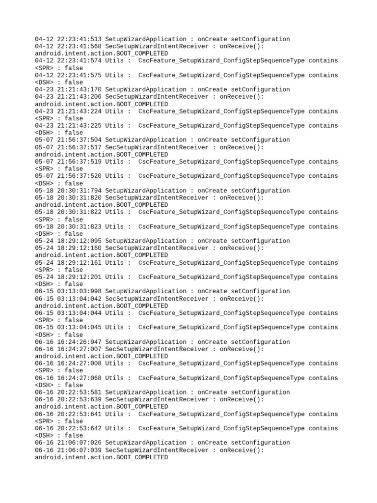 Setup Wizard Application Logs | PDF
