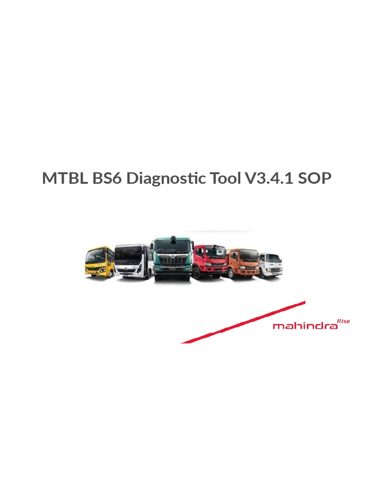 MTBL BS6 Diagnostic Tool Setup Guide | PDF | Microsoft Windows ...