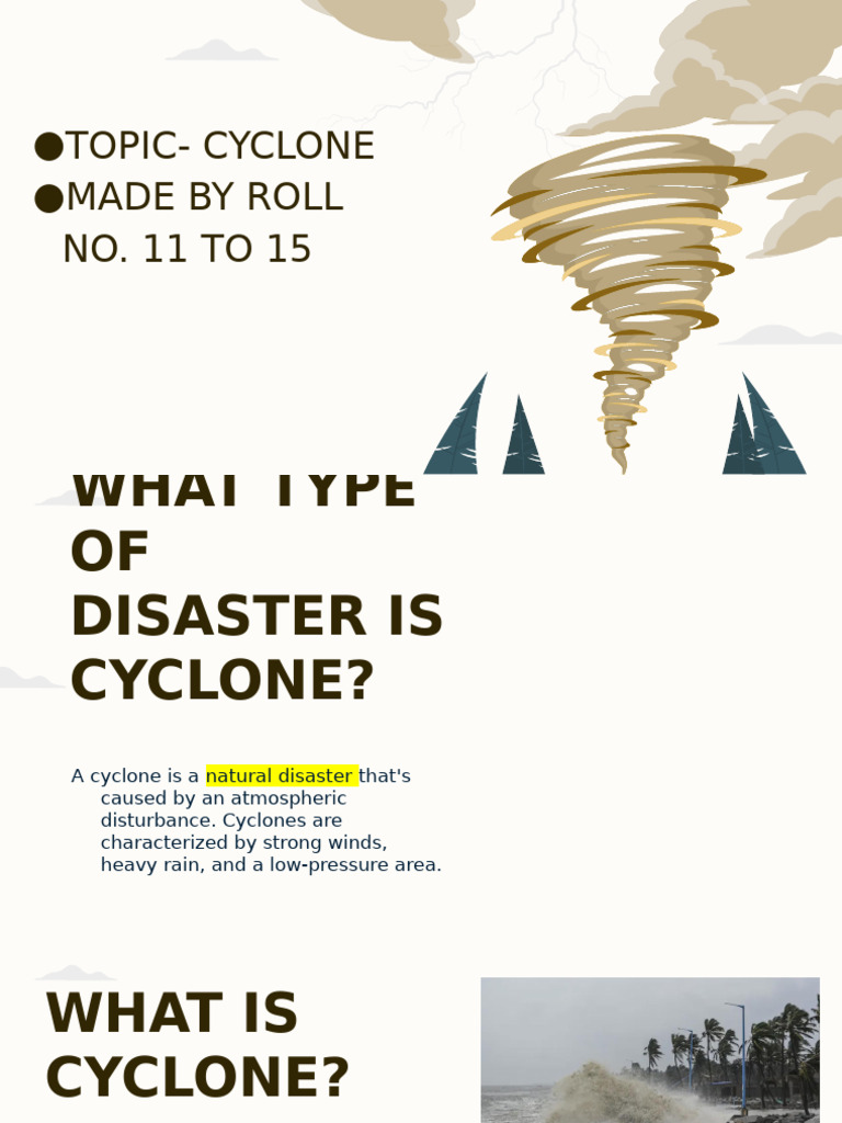 Understanding Cyclones: Causes and Effects | PDF