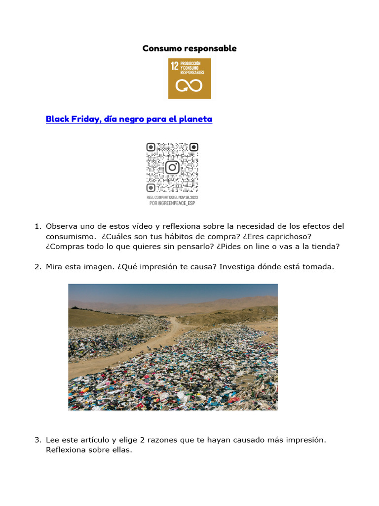 Consumo Responsable Reflexiones Y Medidas Pdf