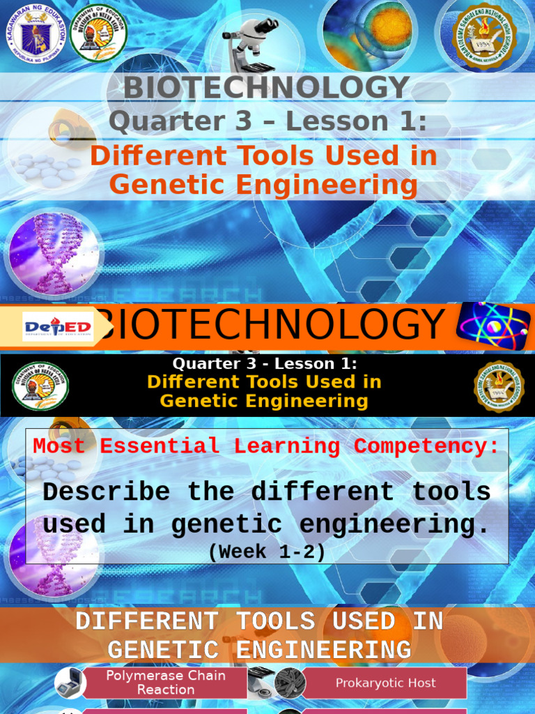 Genetic Engineering Tools Explained | PDF | Dna | Polymerase Chain Reaction
