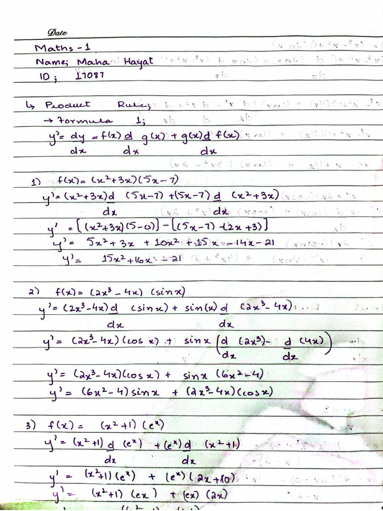 Maths 1 | PDF
