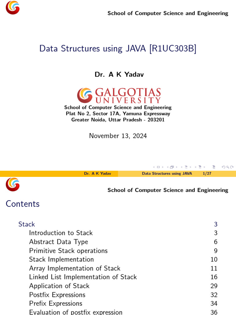 Data Structures: Java Stack Implementation | PDF | Computer Programming ...