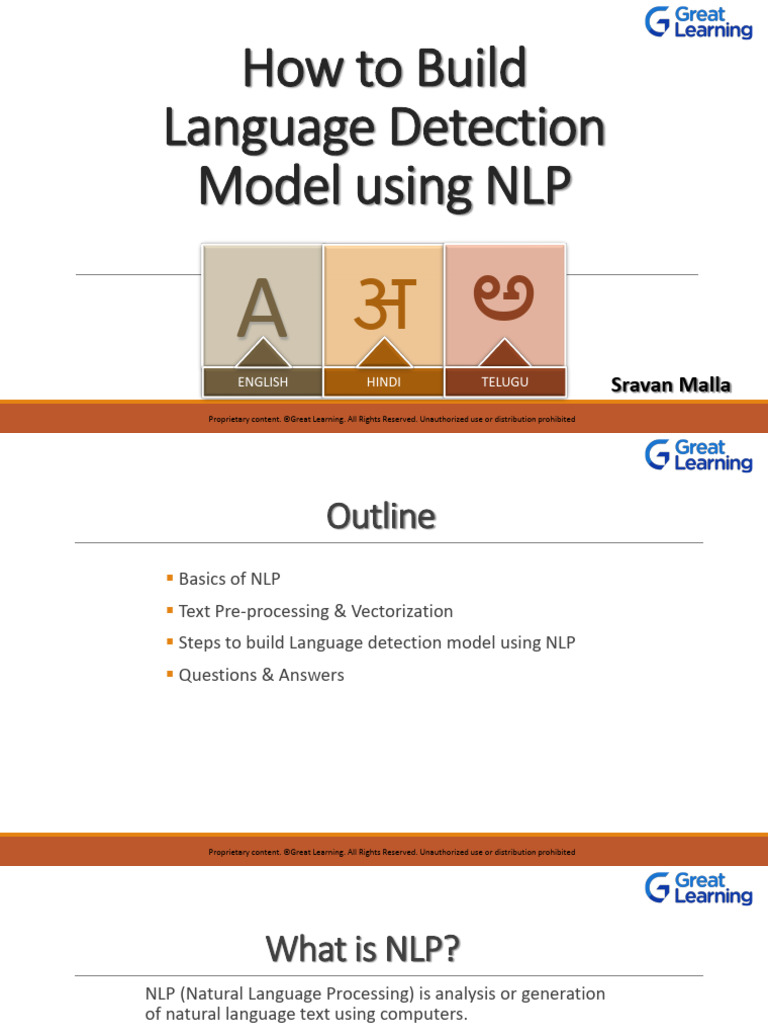 Build Language Detection Model With NLP | PDF | Applied Linguistics ...