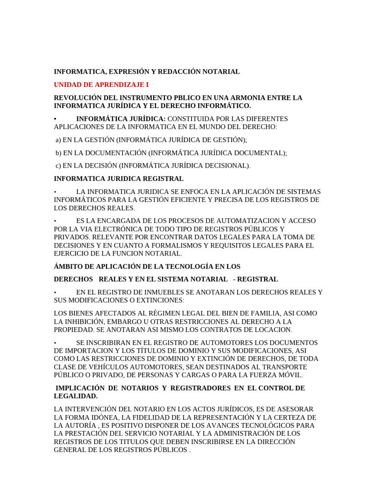 Revolución Notarial: Informática Jurídica | PDF