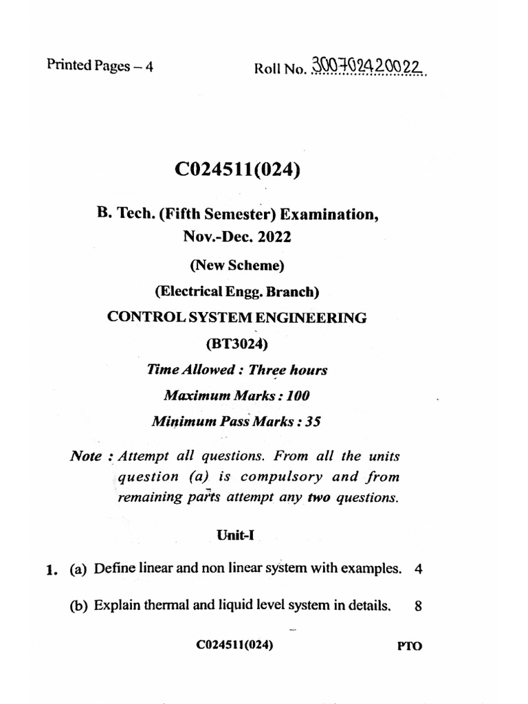 5th Sem CS Nov-Dec 2022 | PDF