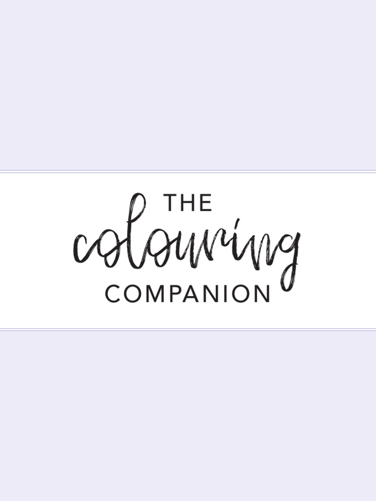Letter TheColouringCompanion | PDF