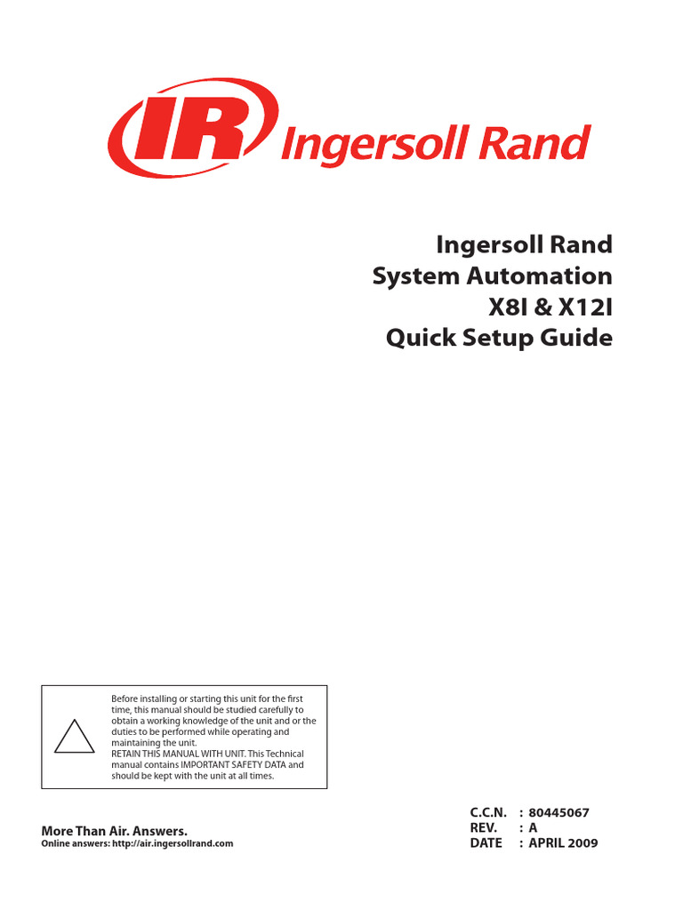 X8I X12I Quick Setup Manual 80445067 EN | PDF | Wire | Menu (Computing)